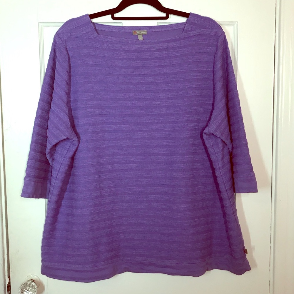 T by Talbots - 3x periwinkle pullover